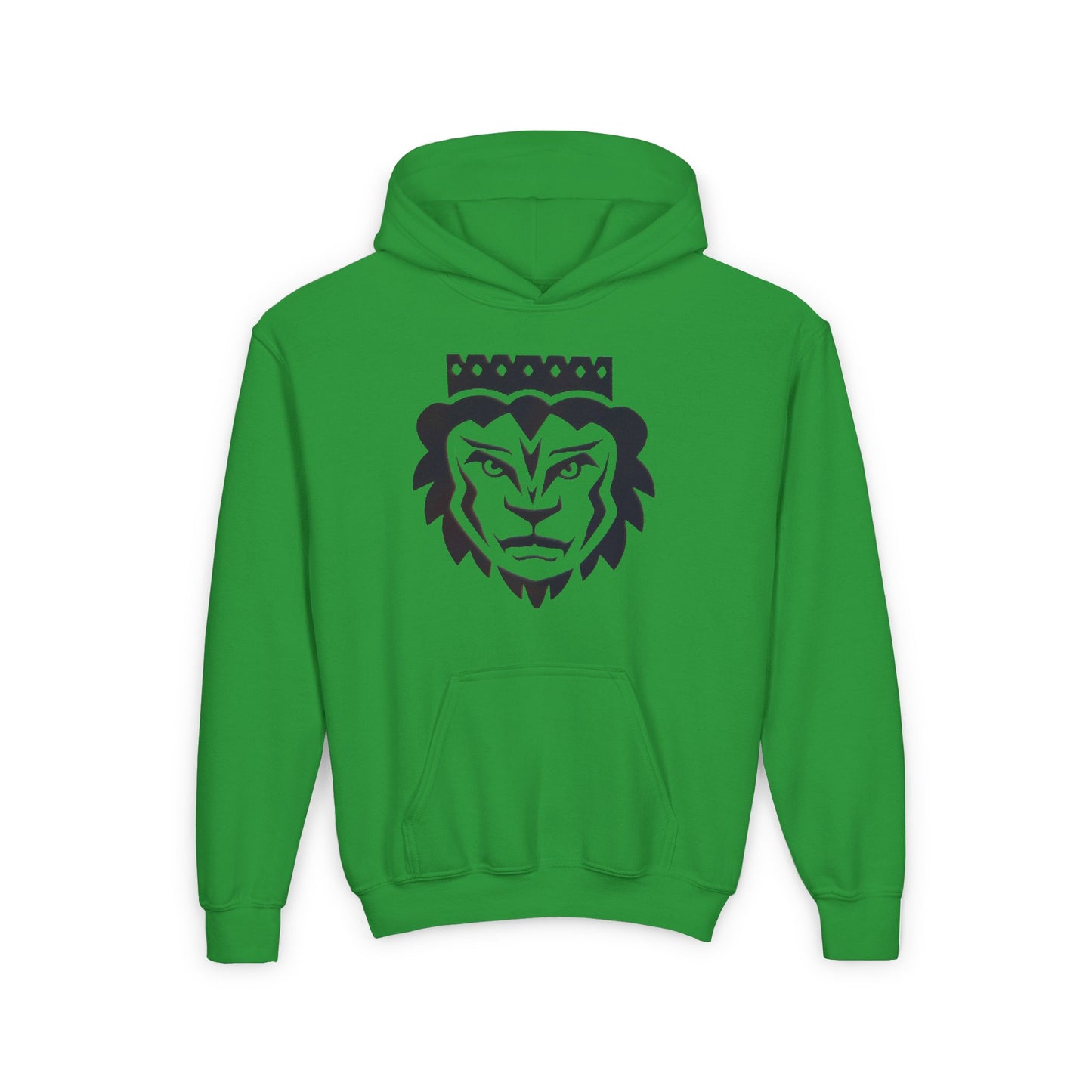 Crown Lion Youth Hoodie - Stylish and Comfortable Sweatshirt for Young Roarers