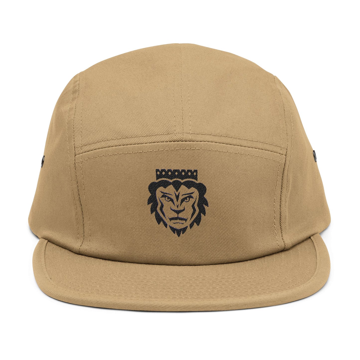 Stylish Lion Embroidered 5 Panel Cap - Perfect for Streetwear Enthusiasts