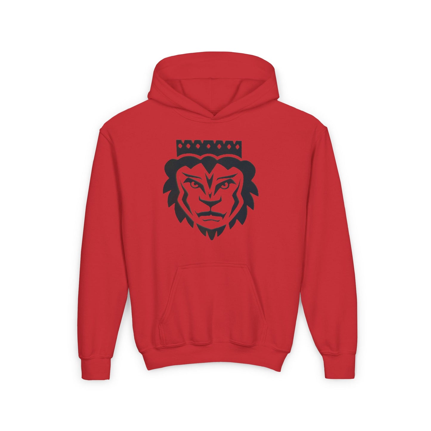 Crown Lion Youth Hoodie - Stylish and Comfortable Sweatshirt for Young Roarers