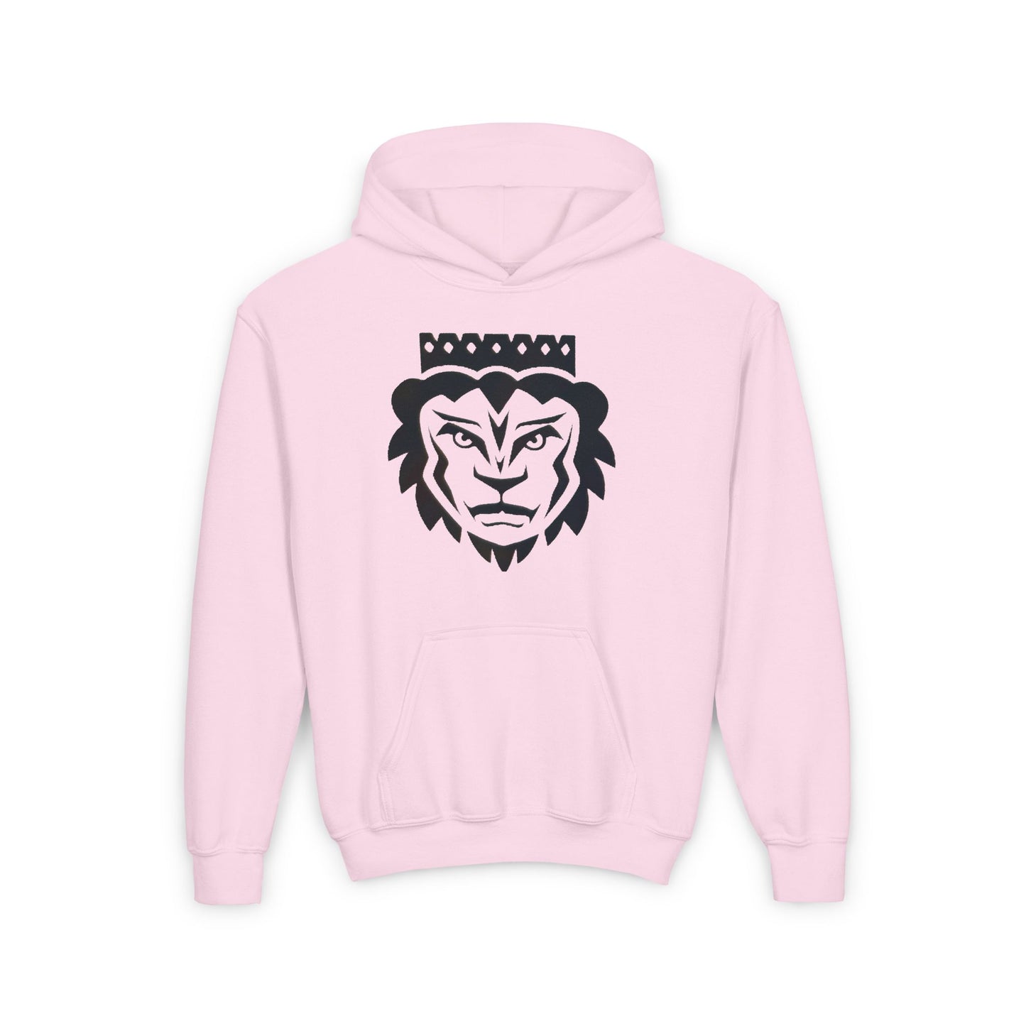 Crown Lion Youth Hoodie - Stylish and Comfortable Sweatshirt for Young Roarers