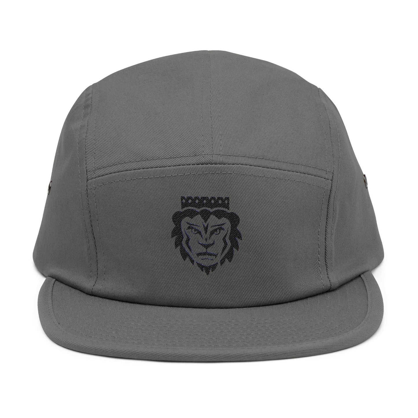 Stylish Lion Embroidered 5 Panel Cap - Perfect for Streetwear Enthusiasts