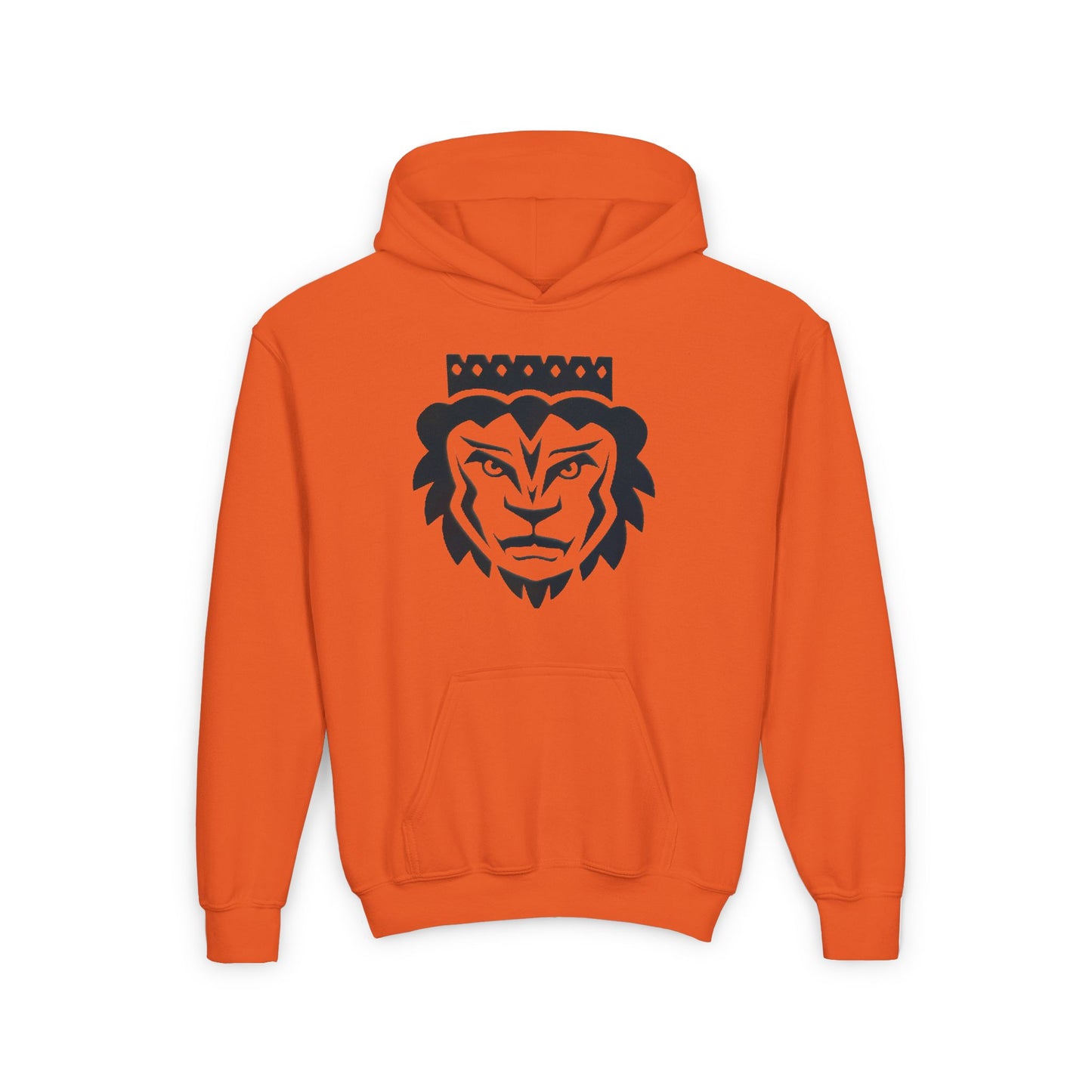 Crown Lion Youth Hoodie - Stylish and Comfortable Sweatshirt for Young Roarers