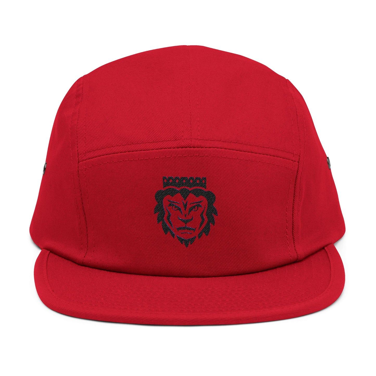 Stylish Lion Embroidered 5 Panel Cap - Perfect for Streetwear Enthusiasts