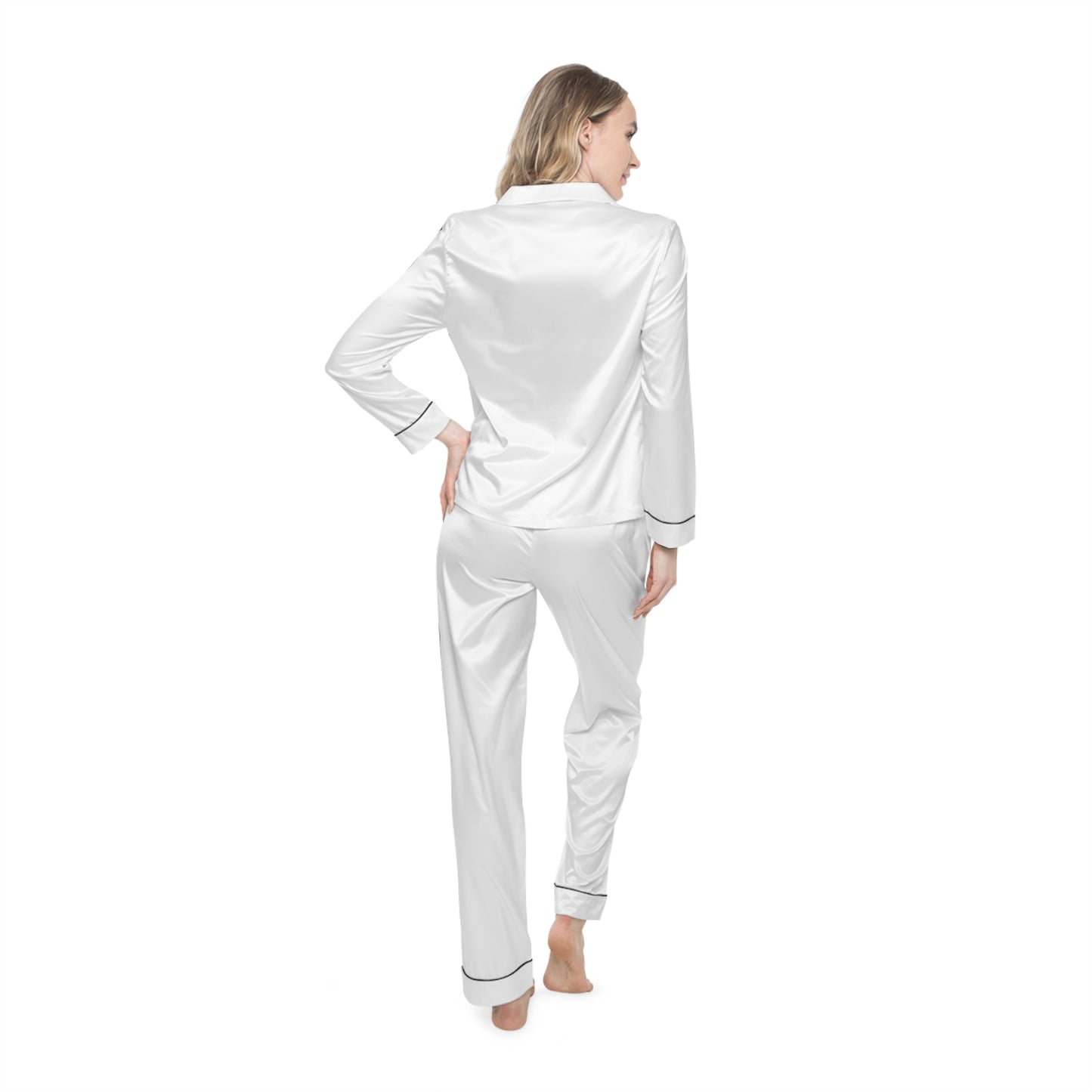 Elegant Women's Satin Pajamas Set - Luxury Loungewear for Relaxation