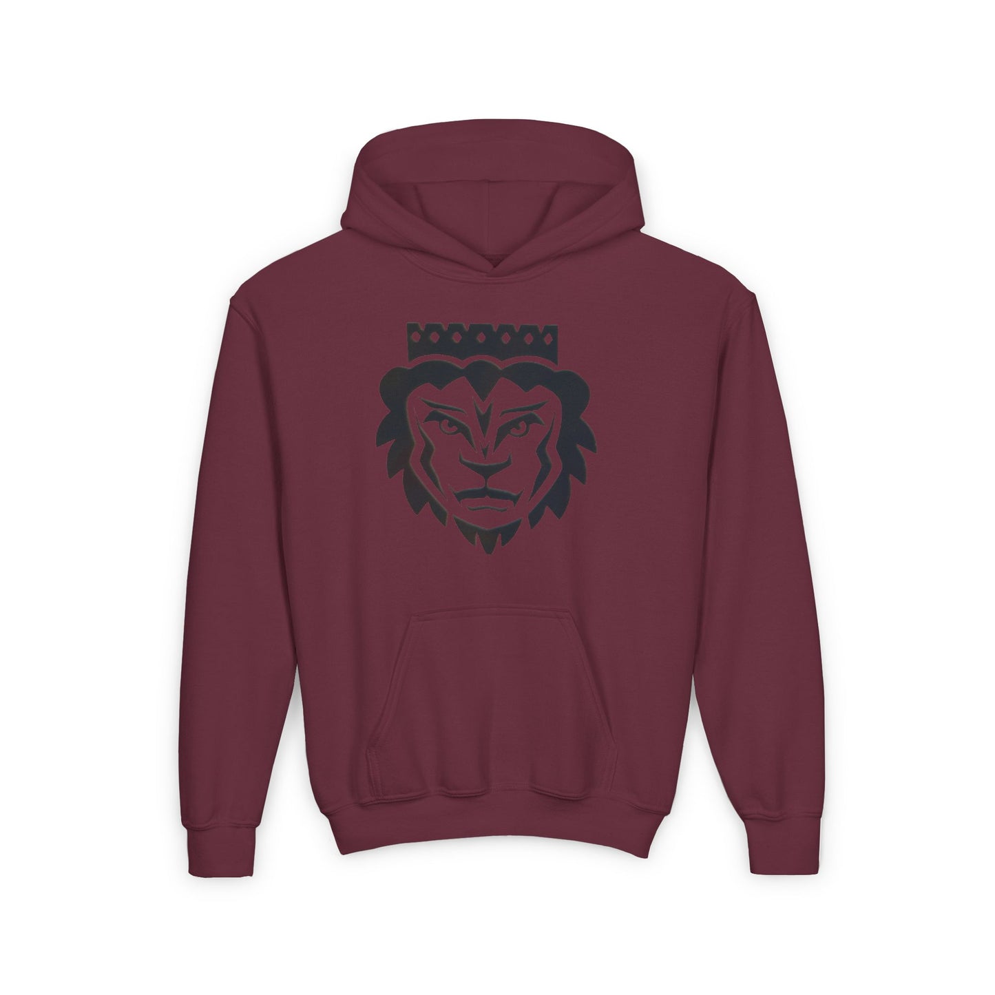 Crown Lion Youth Hoodie - Stylish and Comfortable Sweatshirt for Young Roarers